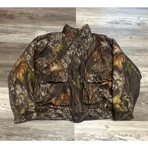 Woolrich Mossy Oak Break Up Camo Camouflage Mens‎ Medium Quilted Lined Jacket - Picture 1 of 13